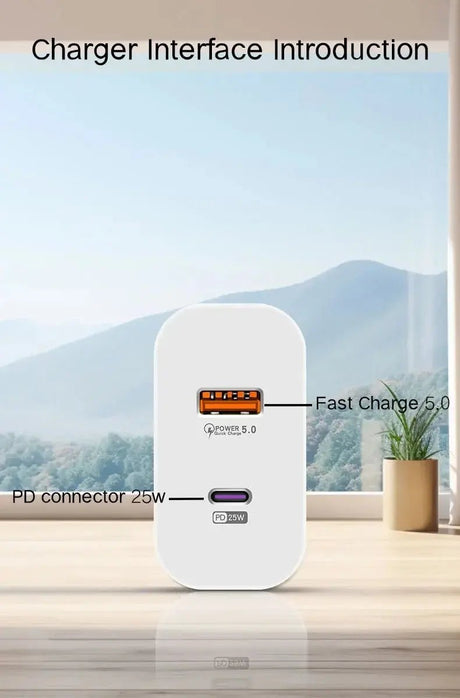 100W Fast Charger Dual - port Usb Type - C Super Fast Charging Head Mobile Phone Adapter Charging Head for Huawei iPhone New 2025 - Emart
