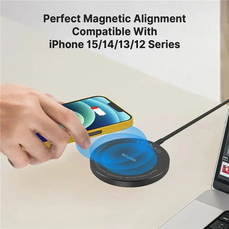 100W Magnetic Wireless Charger Pad USB + Type C For Magsafe iPhone 16 15 14 13 12 Pro Max Fast Charging Dock Station Chargers - Emart