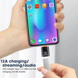 12A USB 3.0 OTG Adapter USB Male To Type C Female Connector Fast Data Transfer Adapters for Samsung Huawei Xiaomi Iphone Adapter - Emart