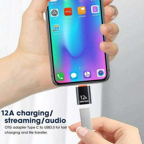 12A USB 3.0 OTG Adapter USB Male To Type C Female Connector Fast Data Transfer Adapters for Samsung Huawei Xiaomi Iphone Adapter - Emart