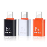 12A USB 3.0 OTG Adapter USB Male To Type C Female Connector Fast Data Transfer Adapters for Samsung Huawei Xiaomi Iphone Adapter - Emart
