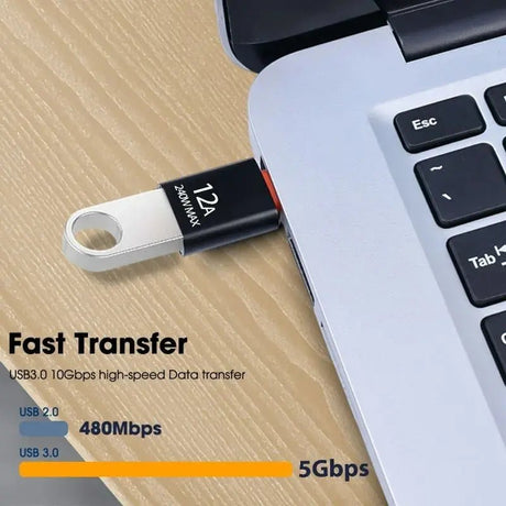 12A USB 3.0 OTG Adapter USB Male To Type C Female Connector Fast Data Transfer Adapters for Samsung Huawei Xiaomi Iphone Adapter - Emart