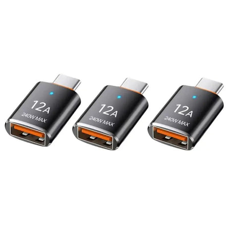 12A USB 3.0 OTG Adapter USB Male To Type C Female Connector Fast Data Transfer Adapters for Samsung Huawei Xiaomi Iphone Adapter - Emart