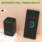 150W 6 Ports Pd QC 4.0 Usb C Fast Charger Wall Adapter Super Fast Charging For Iphone Samsung Ipad Xiaomi Huawei Oneplus Oppo - Emart