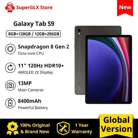 2023 New Samsung Galaxy Tab S9 WiFi Android Tablet 128GB Storage S Pen Included Unlocked 11'' AMOLED 2X Display 8400mAh Battery - Emart