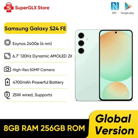 2024 New Samsung Galaxy S24 FE Exynos 2400e 6.7"120Hz AMOLED Display High - Res 50MP Camera Android14 Samsung S24 FE AI Smartphone - Emart