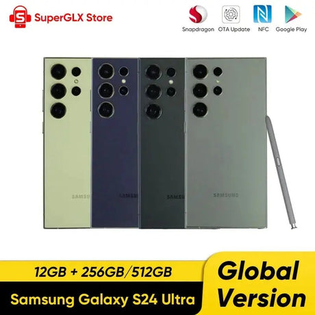 2024 New Samsung Galaxy S24 Ultra 5G Smartphone 256GB/512GB Snapdragon 8 Gen 3 120Hz LTPO AMOLED Display 200MP Quad Cameras IP68 - Emart