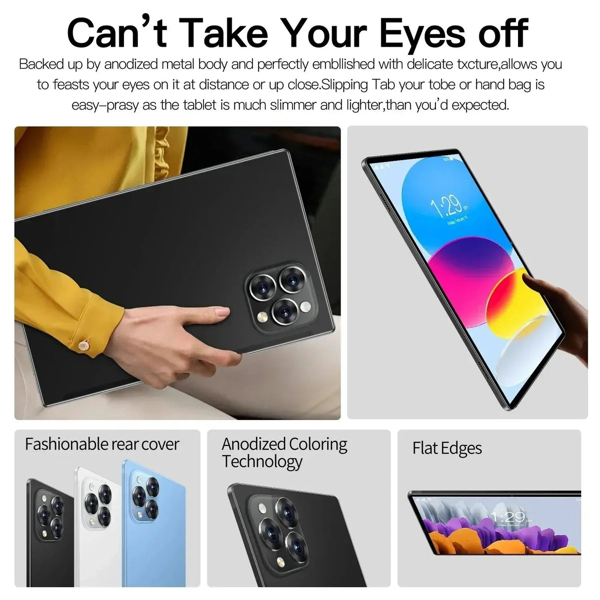 2024 Original Global Version Tablet Android Pad 15 Pro 16GB+1TB Snapdragon 870 Tablets PC 5G Dual SIM Card or WIFI HD 4K Mi Tab - Emart