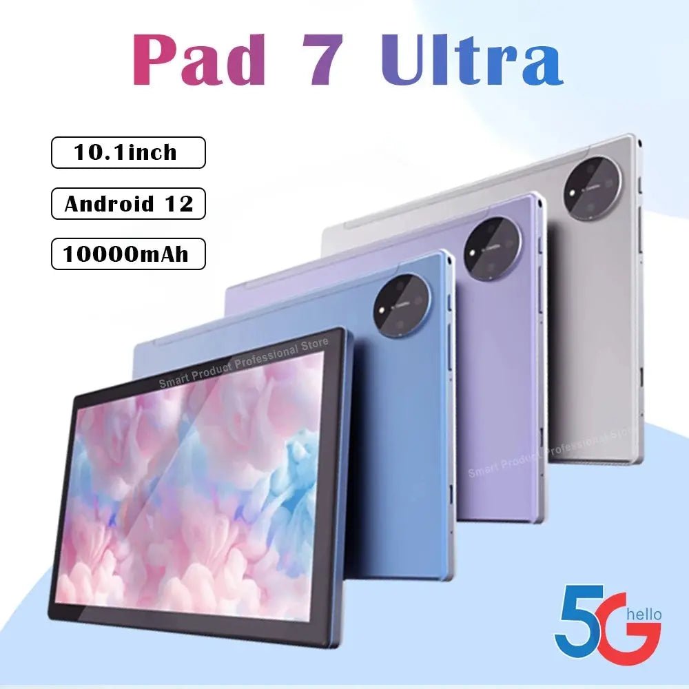 2025 Global version 10.1” Pad 7 ultra Tablet Android 12 Snapdgon 8 GEN2 5GWIFI 16GB RAM ROM Tablet 1000mAh WIFI Office Tablet - Emart
