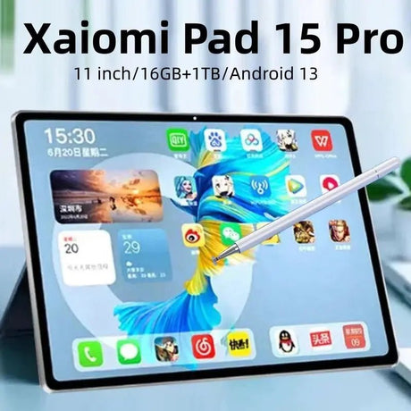 2025 New Original Global Version Tablet Android Pad 15 Pro 16GB+1TB Snapdragon 870 Tablets PC 5G Dual SIM Card WIFI HD 4K Mi Tab - Emart