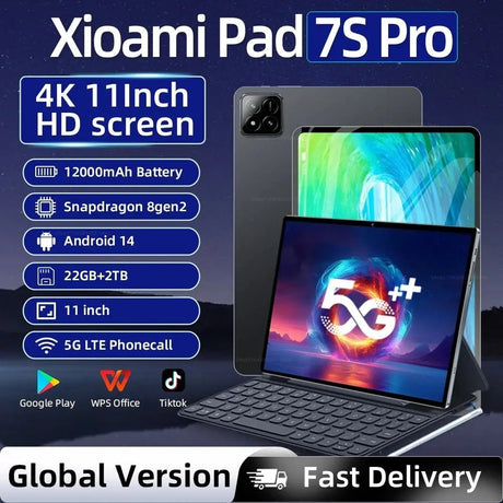 2025 NEW Original MI Pad 7S Pro Tablet 11inch Snapdragon 8gen2 HD 4K Android 14 16GB+1TB 20000mAh 5G Dual SIM WiFi GPS Tablet PC - Emart