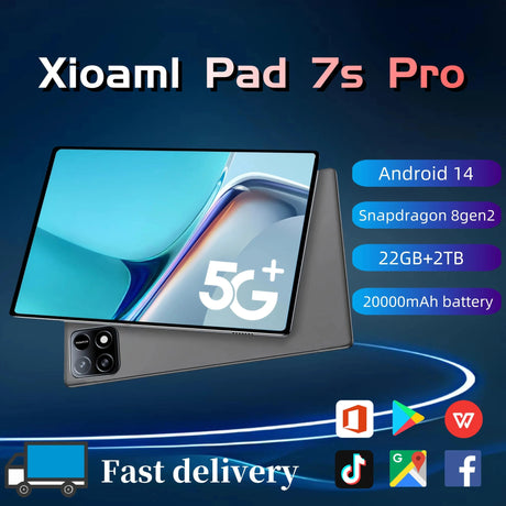 2025 NEW Original Xioami Pad 7 Pro Tablet 22GB+2T 11inch HD 4K Android 14 20000mAh 5G Dual SIM Phone Call WiFi GPS WPS Tablet PC - Emart