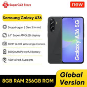 2025 New Samsung Galaxy A36 5G Smartphone Snapdragon 6 Gen 3 6.7'' 120Hz Super AMOLED Display 50MP OIS Camera 5000mAh Battery - Emart