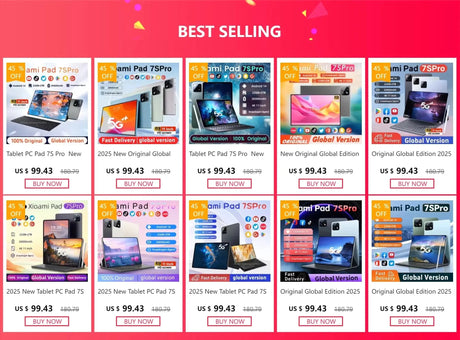2025 New Tablet PC Pad 7S Pro Original Global Edition snapdragon 22GB+2TB 5G TabletDual SlM WlFl tablet 8gen2Android 14 HD 4K - Emart
