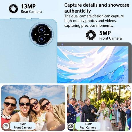 2025 Relndoo 11 Inch Android 15 Tablet , 24GB(4+20 Expanded) RAM+128GB ROM, IPS HD Screen, 5G WiFi, T615 Processor, GPS, Type C - Emart