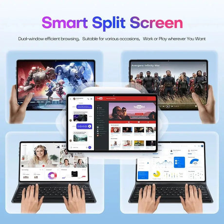 2025 Tablet pad 7 ultra Android 14.0 Brand New 11.0 inch 16GB RAM 1024GB ROM Tablets 48MP 8800mAh 10Core WIFI Bluetooth Network - Emart
