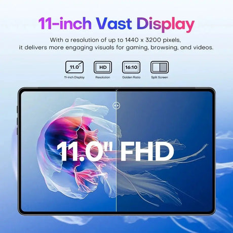 2025 Tablet pad 7 ultra Android 14.0 Brand New 11.0 inch 16GB RAM 1024GB ROM Tablets 48MP 8800mAh 10Core WIFI Bluetooth Network - Emart