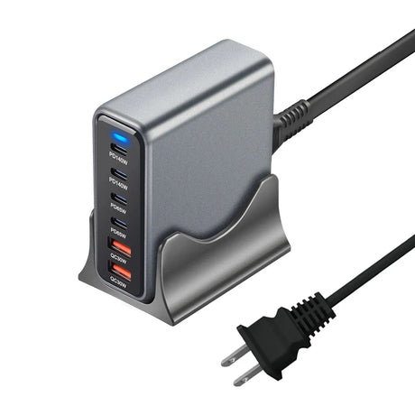 470W 6 - Port GaN Desktop Charger - 4C2A USB - C PD Fast Charge for Phones, Tablets & Laptops - Emart