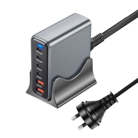 470W 6 - Port GaN Desktop Charger - 4C2A USB - C PD Fast Charge for Phones, Tablets & Laptops - Emart