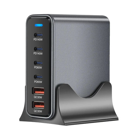 470W 6 - Port GaN Desktop Charger - 4C2A USB - C PD Fast Charge for Phones, Tablets & Laptops - Emart