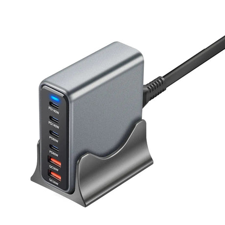 470W 6 - Port GaN Desktop Charger - 4C2A USB - C PD Fast Charge for Phones, Tablets & Laptops - Emart