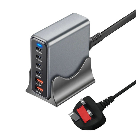 470W 6 - Port GaN Desktop Charger - 4C2A USB - C PD Fast Charge for Phones, Tablets & Laptops - Emart
