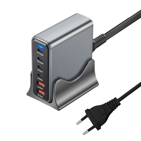 470W 6 - Port GaN Desktop Charger - 4C2A USB - C PD Fast Charge for Phones, Tablets & Laptops - Emart