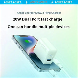 Anker Fast Charge Dual Port Plug Charger Charging Head 2348 Emart
