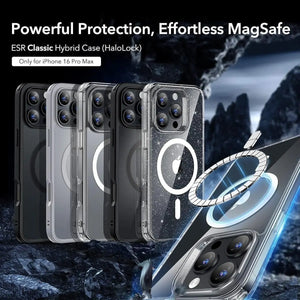ESR mobile case for iPhone16 magnetic protective case Apple 16 transparent mobile phone case film set Emart