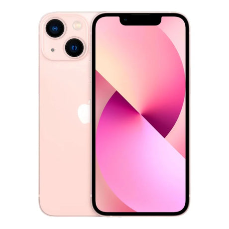 iPhone 12 Mini 64GB Red Unlocked refurbished phone in a soft pink hue, highlighting its elegant design and user-friendly features.