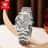 OLEVS Watches Woman 2858 New Multifunctional Quartz Wristwatch Waterproof Watches For Woman Set Bracelet Watch Original Reloj