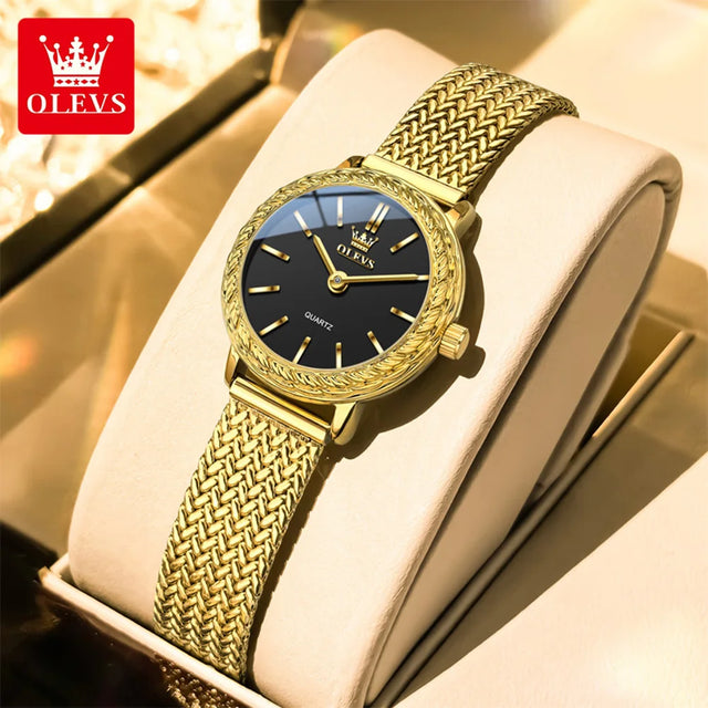OLEVS Light luxury niche women's watches fashion waterproof classic minimalist quartz watch for lady elegant genuine wristwatch