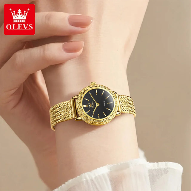 OLEVS Light luxury niche women's watches fashion waterproof classic minimalist quartz watch for lady elegant genuine wristwatch