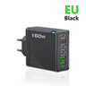 Multi Ports USB Charger 160W Type C Charger Fast Charging Phone Adapter For iPhone Samsung Xiaomi Huawei EU/US Plug Wall Charger