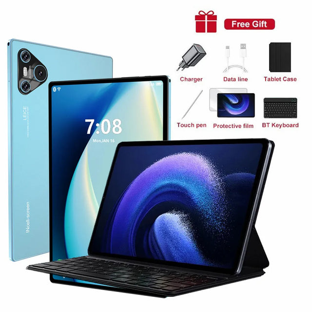 2025 Pad 16 Pro Tablet 10 inch Android Snapdragon 870 Dual SIM Tablet 4K WIFI 10000mAh 16GB+1TB Tablets PC For Children Kids Tab