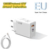 PD 120W Type C USB Fast Charge Phone Charger Data Cable Mobile Phone Power Adapter For iPhone Xiaomi Huawei Samsung Wall Charger