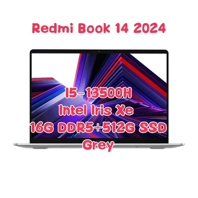 Xiaomi Redmi Book 14 Laptop 2024 Intel Core i7-13620H / i5-13500H / i5-13420H 16GB+512G/1TB SSD Intel Iris Xe / UHD Notebook PC