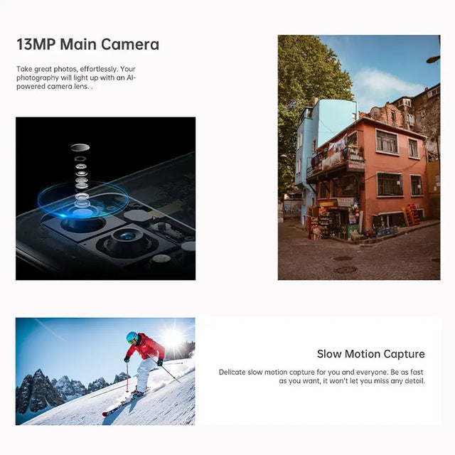 CP12 Smartphone 6.517" Waterdrop Display Octa Core Powerful Processor