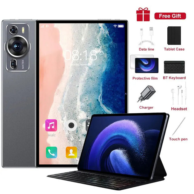 2025 New P60 Pro 10.1'' HD Screen Original 4G 5G Dual Sim Tablet Android 14 kids Tablet 20000mAh Global Version Tab Tablets PC