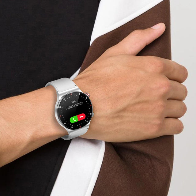 NFC Bluetooth Call Smart Watch Men AOMLED390*390 HD Color Screen Rotation Button Fitness Tracker IP68 Waterproof SmartWatch Men