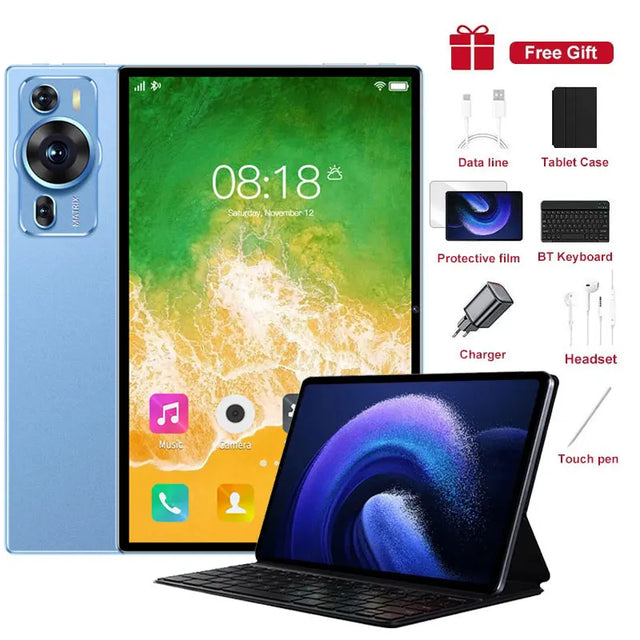 2025 New P60 Pro 10.1'' HD Screen Original 4G 5G Dual Sim Tablet Android 14 kids Tablet 20000mAh Global Version Tab Tablets PC