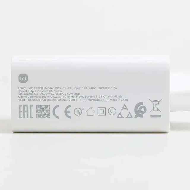 Original  Xiaomi 67W Charger Fast Charging Cargador USB Cable EU Plug Wall Adapter Mi 14 15 Redmi Note 13 12 Pro Turbo Poco F5