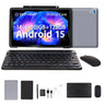URAO C209L 10" Android 15 Tablet 24GB RAM 128GB+1TB Expand Octa Core A523 WiFi 6 8MP+5MP Cam Keyboard & Mouse Set Included