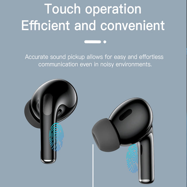 DESERTCAT Wireless Bluetooth Earphones with Display Screen HiFi Sound Low Latency Noise Reduction Headphones for iPhone Android