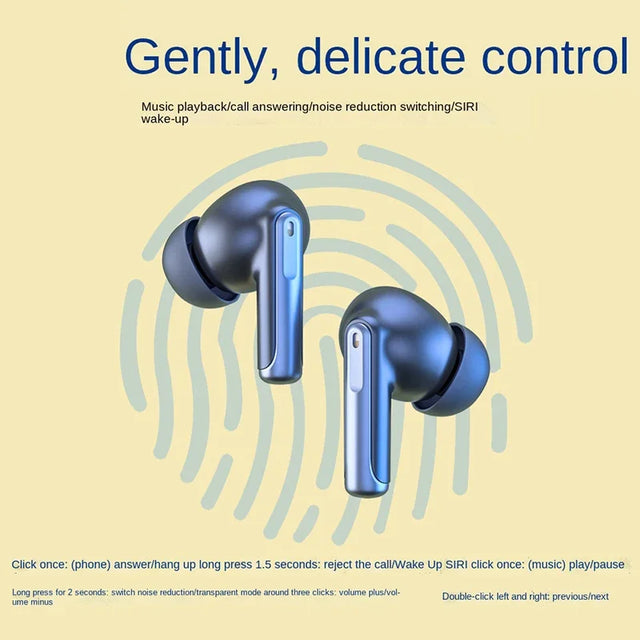 mzyJBL Wireless Bluetooth Earphone ANC+ENC Charging Headphones TWS HiFi Stereo Audio Noise Reduction Sports Earbuds With Mic