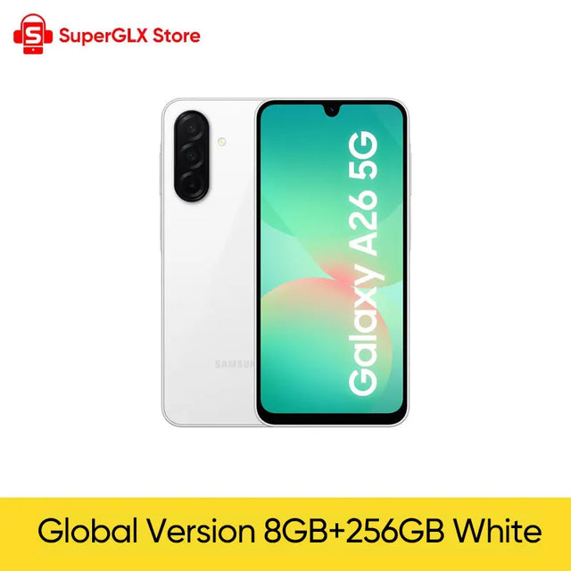 Global Version Samsung Galaxy A26 5G Smartphone Exynos 1380 6.7'' 120Hz Super AMOLED Display 50MP OIS Camera 5000mAh Battery