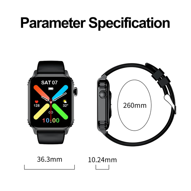TG08 Smart Watch, 1.85"Smartwatch for Men Women (Answer/Make Call), Fitness Tracker with 100+ Sport Modes, Waterproof Watch.