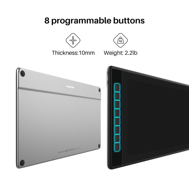HUION KAMVAS Pro 16 2.5K PenTablet with Screen QLED Graphics Drawing Tablet Full-Laminated Battery-Free Pen, 15.6inch