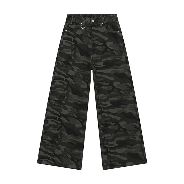 IEFB Summer Men's Denim Pants Old Blue Washed Male Jeans Straight Casual Menwear Loose Wide Leg Trousers New Fashion 9C354