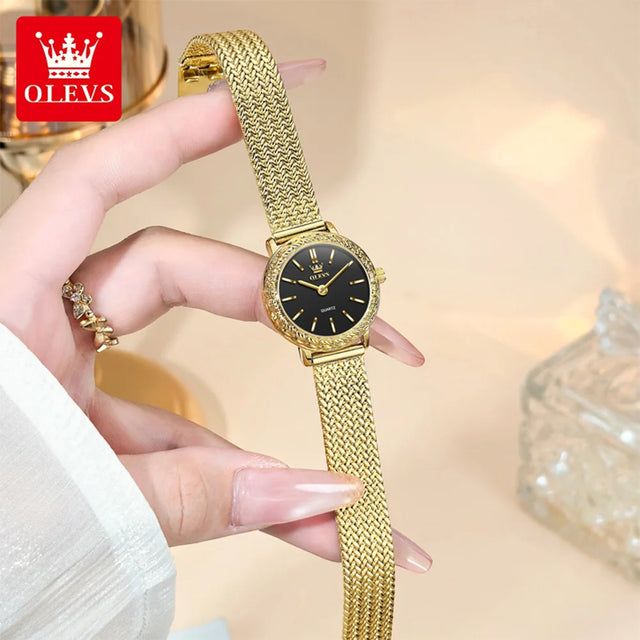 OLEVS Light luxury niche women's watches fashion waterproof classic minimalist quartz watch for lady elegant genuine wristwatch
